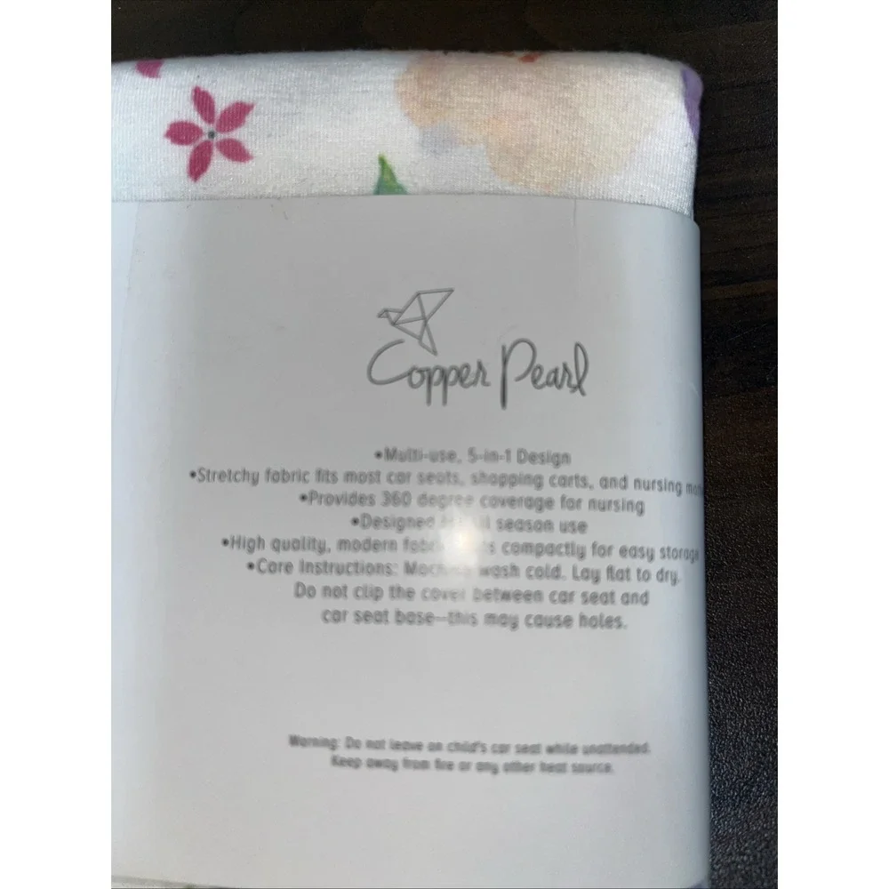 NEW Copper Pearl Bloom 5 in 1 Multi Use Cover Nursing Car Seat Shopping Cart